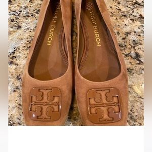 Tory Burch Silk Suede size 8 ballet flats